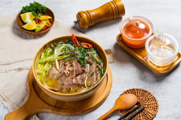 Phở bò chín tại Skyline Coffee