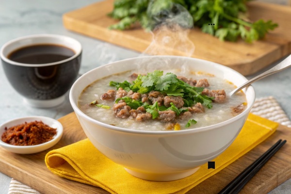 Giới thiệu menu Skyline: Cháo thịt băm